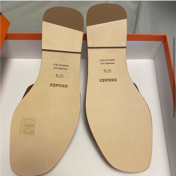 Authentic Hermes Oran leather Sandals - Picture 4 of 6